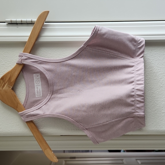 Outdoor Voices light pink sports bra racerback longline high neck small - Picture 2 of 6